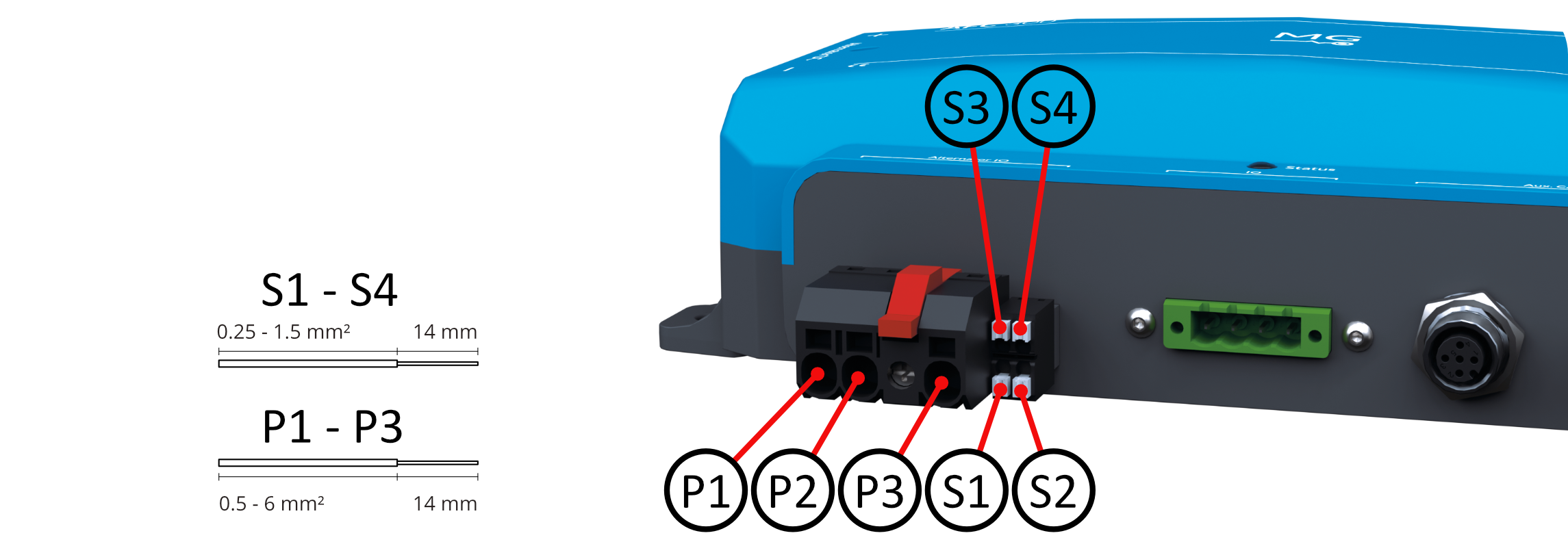 Alternator connector