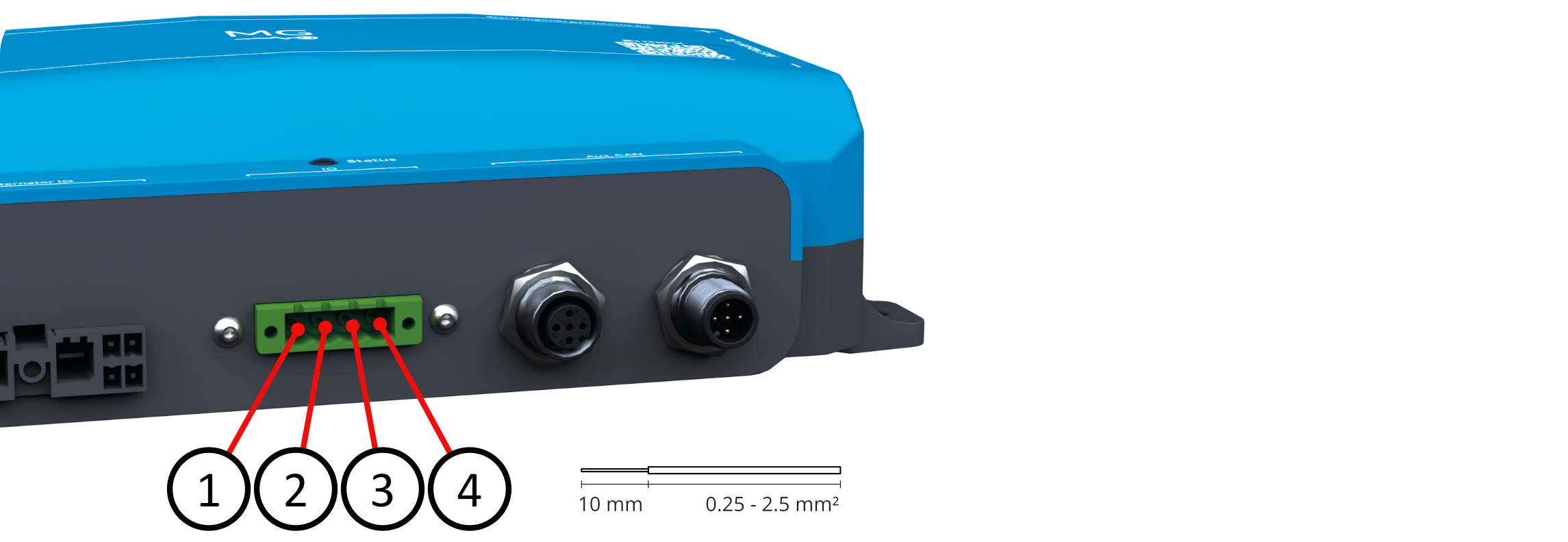 IO connector pins